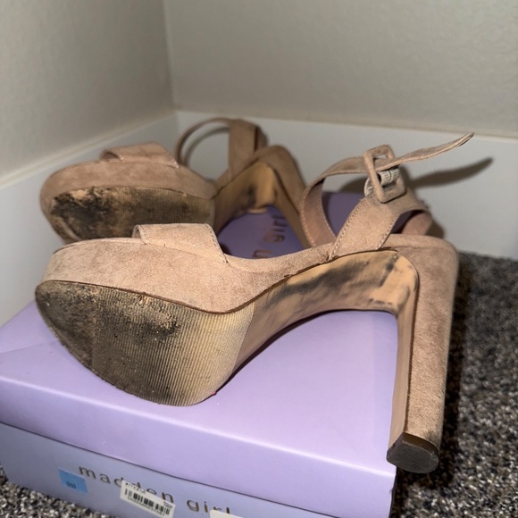 Platform beige heel 7 - Picture 4 of 4